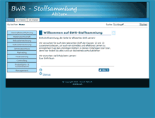 Tablet Screenshot of bwr-stoffsammlung.de